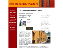 Tablet Screenshot of explore-hispanic-culture.com